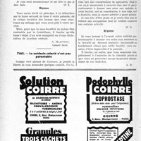 3505 - Page 3464-LXIV - Correspondance. Fiscalité. Base de la patente en cas de sous-location / Le médecin salarié n’est pas patentable