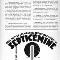 3513 - Page 3472-VIII - Dernières nouvelles. École de psychologie / Union médicale latine / Union des médecins mutilés de guerre / Hôpital civil d’Oran / Fiançailles / Nécrologie [Madame Ch. Levassort]
