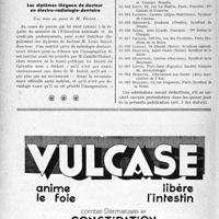 3517 - Page 3476-XII - A travers l’officiel. Un technicien de la radiologie dentaire est condamné pour concurrence déloyale au grand maître de l’Université / Les diplômes illégaux de docteur en électro-radiologie-dentaire / Ligue médicale de défense professionnelle, « Le Sou Médical »