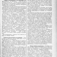 3560 - Page 3519 - Partie professionnelle, Hygiène, Assistance, Mutualité, Intérêts corporatifs, Variétés. Faculté de médecine de Paris. Enseignement et actes de la Faculté