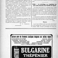 3565 - Page 3524-LVI - Correspondance. Application du tarif des accidents du travail. Appareillage d’urgence / Questions diverses. Cession de clientèle / Le privilège ne s’applique pas aux soins donnés à la famille du liquidé