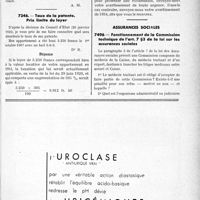 3570 - Page LXI-3529 - Correspondance. Fiscalité. Amortissement du prix d’achat d’une automobile. Traitement fixe / Taux de la patente. Prix limite du loyer / Assurances sociales. Fonctionnement de la Commission technique de l’art. 7 §3 de la loi sur les assurances sociales