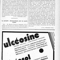 3586 - Page XIII-3545 - A travers l’officiel. Réponses des ministres aux questions des parlementaires. L’hospitalisation des tuberculeux / Les spécialités pharmaceutiques pour les assurés sociaux