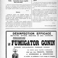 3587 - Page 3546-XIV - Correspondance. Application du tarif des accidents du travail. Extraction d’une esquille dans une plaie / Régularisation d’une amputation partielle par écrasement d’une phalangette