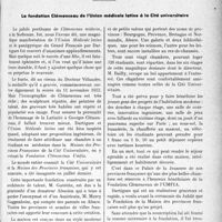 3588 - Page 3547 - Propos du jour. La fondation Clémenceau de l’Union médicale latine à la Cité universitaire
