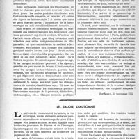3623 - Page 3582 - Partie professionnelle, Hygiène, Assistance, Mutualité, Intérêts corporatifs, Variétés. Travaux originaux. La médecine en Russie Soviétique. Réponse à un article, par les Docteurs G. Bouzom et René David-Chaussé / Le salon d’automne [Dr M. Vimont]