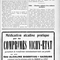 3642 - Page LXV-3601 - Correspondance. Questions médico-militaires. Sur les combattants volontaires / Situation militaire d’un médecin auxiliaire