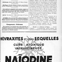 3648 - Page VII-3607 - Renseignements / Dernières nouvelles. Académie de médecine / Faculté de médecine de Nancy