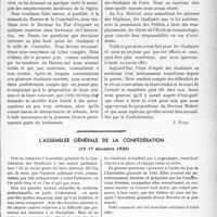 3658 - Page 3617 - Propos du jour. Les difficultés de l’initiation des Etudiants aux questions professionnelles par les Syndicats médicaux / L’assemblée générale de la confédération, (16-17 décembre 1933) [G. Duchesne]