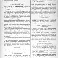 3677 - Page 3636 - Partie scientifique. L’actualité scientifique. Les Livres. Hygiène du constipé, par Victor Pauchet et H. Gaehlinger, G. Doin et Cie, Paris (6e) / L’hypoglycémie, par Jean Sigwald, G. Doin et Cie, Paris / Les livres qui viennent de paraître…