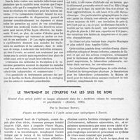 3678 - Page 3637 - Partie scientifique. L’actualité scientifique. Les Thèses. L’Institut prophylactique. Ses dispensaires. Ses méthodes. Son rôle social, par Dr J. Le Tohic, Paris, Librairie Vigné, 1933 / Climat d’Argelès-Gazost, par Dr E. Freier (Imprimerie Toulousaine, Lion et fils, 1933) / Le traitement de l’épilepsie par les sels de bore. Résumé d’un article publié en langue allemande dans les « Archives suisses de neurologie et psychiatrie » (Zurich, 1933), par le Docteur Bovet