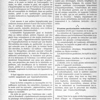3737 - Page 3696 - Propos du jour. De la nécessité de bien connaître les doctrines que l’on veut critiquer. La clinique au goût du jour. Les signes de la main en petite endocrinologie, d’après le Docteur Léopold-Lévi. La main estivale. L’érythromélalgie / La main hypophysaire / La main surrénalienne