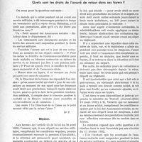 3747 - Page 3706 - Partie professionnelle, Hygiène, Assistance, Mutualité, Intérêts corporatifs, Variétés. Travaux originaux. Assurances sociales. Service militaire ou période militaire. Quels sont les droits de l’assuré de retour dans ses foyers ?