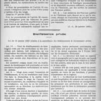 3842 - Page 5023 - Code de la Route. Décret du 19 janvier 1933 portant modification du Code de la route / Bienfaisance privée. Loi du 14 janvier 1933 relative à la surveillance des établissements de bienfaisance privés