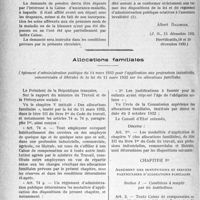 3877 - Page 5058 - Assurances Sociales. Circulaire du 1erdécembre 1932 relative à la mise en application de l'assurance-invalidité de la loi du 30 avril 1930 sur les Assurances sociales / Allocations familiales. Règlement d’administration publique du 14 mars 1933 pour l'application aux professions industrielles commerciales et libérales de la loi du 11 mars 1932 sur les allocations familiales