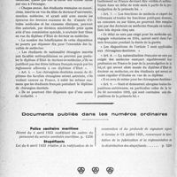 3899 - Page 5080 - Loi sur l’exercice de la médecine, (Loi Armbruster) / Documents publiés dans les numéros ordinaires. Police sanitaire maritime / Stupéfiants