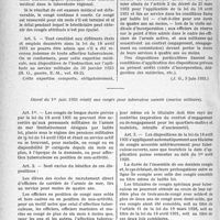 3919 - Page 5100 - Lutte antituberculeuse. Arrêté du 31 mai 1933 relatif aux congés spéciaux de longue durée pour tuberculose (armée) / Décret du 1erjuin 1933 relatif aux congés pour tuberculose ouverte (marine militaire)