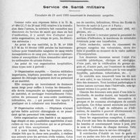 3925 - Page 5106 - Hygiène. Loi du 7 juillet 1933 sur la prophylaxie de la tuberculose des bovidés et sur le contrôle de la salubrité des viandes / Service de Santé militaire. Circulaire du 19 avril 1933 concernant la transfusion sanguine