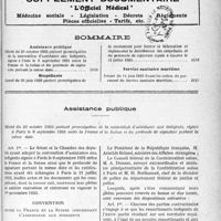 3932 - Page 5113 - Supplément documentaire, “ L’Officiel Médical ". Médecine sociale - Législation - Décrets - Règlements - Pièces officielles - Tarifs, etc / Sommaire / Assistance publique. Décret du 20 octobre 1933 portant promulgation de la convention d'assistance aux indigents, signée à Paris le 9 septembre 1931 entre la France et la Suisse et du protocole de signature portant la même date