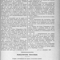 3956 - Page 5137 - règlementation des appareils électriques. Règlement d’administration publique du 1erdécembre 1933 pour la détermination des obligations auxquelles sent tenus les constructeurs exploitants, revendeurs et détenteurs d’installations ou d’appareils électriques / Assurances Sociales. Congrès international des Caisses d'assurance-maladie