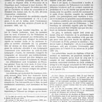 0046 - Page 43 - Partie professionnelle. Travaux originaux. Mutualité familiale. Les expertises médicales devant les tribunaux. Désignation des médecins experts et des médecins légistes