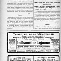 0057 - Page 54-LII - Correspondance. Assurances sociales. Payement des prestations de l’assurance-maladie en cas de retard dans le versement des cotisations / Situation d’un assuré social faisant son service militaire / Application du tarif des accidents du travail. En cas d’électrothérapie l’ « accord préalable » est obligatoire, en accident du travail