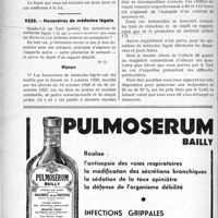0063 - Page 60-LVIII - Correspondance. Questions diverses. Taux du loyer prorogé / Honoraires de médecine légale