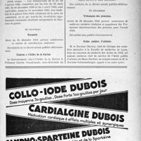 0076 - Page XI-69 - A travers l’officiel. Pensions militaires / Fiscalité / Citation à l’Ordre de la Nation / Fiscalité / Tribunaux des pensions / Asiles publics d’aliénés