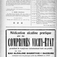0079 - Page 72-XIV - A travers l’officiel. Légion d’honneur. Reserves. Service de Santé. Armée métropolitaine / Armée coloniale / Ligue médicale de défense professionnelle, « Le Sou Médical ». Admissions
