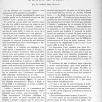 0116 - Page 109 - Partie professionnelle. Travaux originaux. La médecine sociale à l’étranger. Hygiène internationale. Qu'est-ce qu’un foyer de peste ?, par le Docteur René Martial