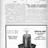 0129 - Page 122-LX - Correspondance. Application du tarif des accidents du travail. Ne pas confondre l’obligation de I’ « accord préalable» et celle de I’«avis préalable » à donner / La suture d’une « plaie de l’arcade sourcilière » ne relève pas de la seule compétence de l’ophtalmologiste