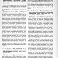 0178 - Page 167 - Partie scientifique. L’actualité scientifique. Les Thèses. Le rhumatisme chronique progressif généralisé, par Dr M. Gaucher, (Imprimerie C. Serre, Paris, 1934) / Étude documentaire des ouvrages allemands concernant l’estimation de l’invalidité pour maladie, par Dr E. Hubert. (Imprimerie Muh-Le Roux, Strasbourg, 1934) / Importance de la ponction sous-occipitale dans le traitement de la méningite cérébrospinale, par Dr R. Traut. (Paris, Vigot frères, édit. 1934)
