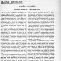 0180 - Page 169 - Partie professionnelle. Travaux originaux. Hygiène publique. Le « goût de terroir » chez l’être vivant [G. Lavalée]