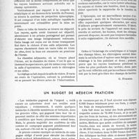 0187 - Page 176 - Partie professionnelle. Travaux originaux. Jurisprudence. L’éclairage moderne de nos salles d’opérations. A l’avantage des assistants : le scialyscope [G. Fischer] / Un budget de médecin praticien [Dr H. Hausmann]
