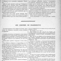 0190 - Page 179 - Partie professionnelle. Travaux originaux. Variétés. Les gens obligeants et ceux qui ne le sont pas, par le Docteur Chavigny / Les centres de diagnostic