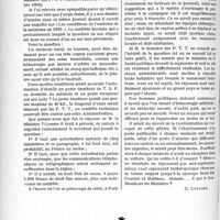 0195 - Page 184 - Partie professionnelle. Travaux originaux. Variétés. Une question au ministre [G. Lavalée]