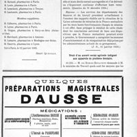 0230 - Page XIII-215 - A travers l’officiel. Pharmacie / Réponses des ministres aux questions des parlementaires. Le renflouement de la « France mutualiste» / Droit d’un assuré social agricole indigent aux appareils de prothèse dentaire