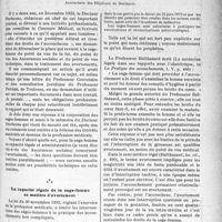 0266 - Page 249 - Partie professionnelle. Travaux originaux. Jurisprudence. Ce que peut faire une sage-femme dans le traitement des avortements, par le Docteur P. Balard. La capacité légale de la sage-femme en matière d’avortement