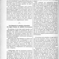 0269 - Page 252 - Partie professionnelle. Travaux originaux. Jurisprudence. Ce que peut faire une sage-femme dans le traitement des avortements, par le Docteur P. Balard. La capacité légale de la sage-femme en matière d’avortement / Les limités de la pratique journalière des sages - femmes en matière d’avortement