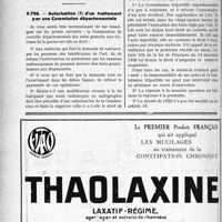 0289 - Page 270-LXIV - Correspondance. Application du tarif des soins aux pensionnés de guerre. Ponction d’abcès froid / Autorisation (?) d’un traitement par une Commission départementale