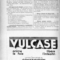 0305 - Page 282-VIII - Dernières nouvelles. Conférences / XIIe Salon des arts ménagers / Association des dermatologistes et syphiligraphes de langue Française / Le nouvel hôpital Beaujon / Hospice national des Quinze-Vingts / Médecin sanitaire maritime
