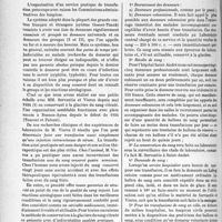 0341 - Page 318 - Partie professionnelle. Travaux originaux. Bulletin de l’Actualité. Organisation d’un service de transfusion du sang dans les hôpitaux de Bordeaux, par le Professeur Jeanneney
