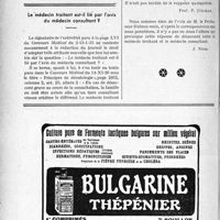 0357 - Page 334-LVI - Ligue médicale de défense professionnelle, « Le Sou Médical ». Admissions / Le médecin traitant est-il lié par l’avis du médecin consultant ?