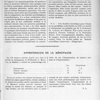 0388 - Page 361 - Partie scientifique. Travaux originaux. Les examens biotypologiques et leurs applications, par le Docteur Henri Laugier. Un exemple / Hypertension de la ménopause