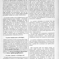 0468 - Page 437 - Partie scientifique. Travaux originaux. La pratique orthopédique de l'enfant et de l’adulte. L'explication de certains stades évolutifs de la tuberculose d’après la morphologie actuelle du virus. Le germe transmis au foetus par la mère. Il ne se développe pas / Le germe transmis peut se développer / Le germe, transmis se développe mal