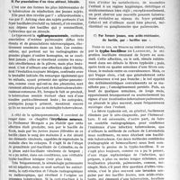 0470 - Page 439 - Partie scientifique. Travaux originaux. La pratique orthopédique de l'enfant et de l’adulte. L'explication de certains stades évolutifs de la tuberculose d’après la morphologie actuelle du virus. La réinfection. Par bacilles adultes acido-résistants / Par granulations d’un virus atténué, filtrable / Par formes jeunes, non acido-résistantes, du bacille, par « bacilles nus »