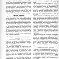 0477 - Page 446 - Partie professionnelle. Travaux originaux. Chronique. La défense de la réputation professionnelle. Propos malveillants de clients. Dénigrement / Affiches injurieuses / Dénigrement à propos de la réclamation d’honoraires / Lettres anonymes ou autres