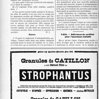 0493 - Page 462-XXXVI - Correspondance. Assurances sociales. Changement de catégorie. Durée des prestations / Délivrance de certificat pour l’assurance - maladie