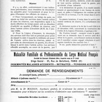 0495 - Page 464-XXXVIII - Correspondance. Questions médico-militaires. Décompte des annuités de services / Droit au titre de combattant volontaire et à la Légion d’honneur