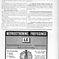 0510 - Page IX-475 - Dernières nouvelles. Notre Croisière de grandes vacances / Tennis-Club médical de Paris / Le dîner des anciens internes provisoires des hôpitaux de Paris / Association amicale des médecins bourguignons / Dispensaire d’hygiène sociale de la ville de Villeurbanne